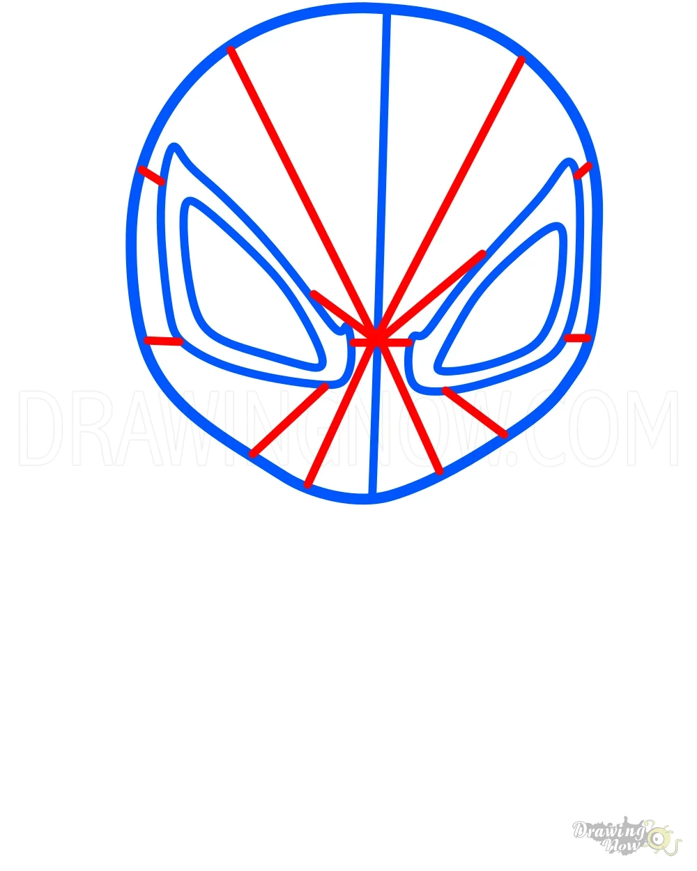 How to Draw Chibi Spiderman Step 3