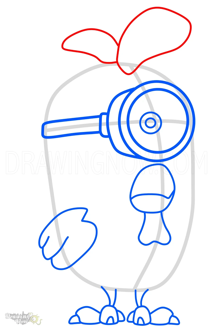 How to Draw Minions 2 Chicken Stuart Step 10