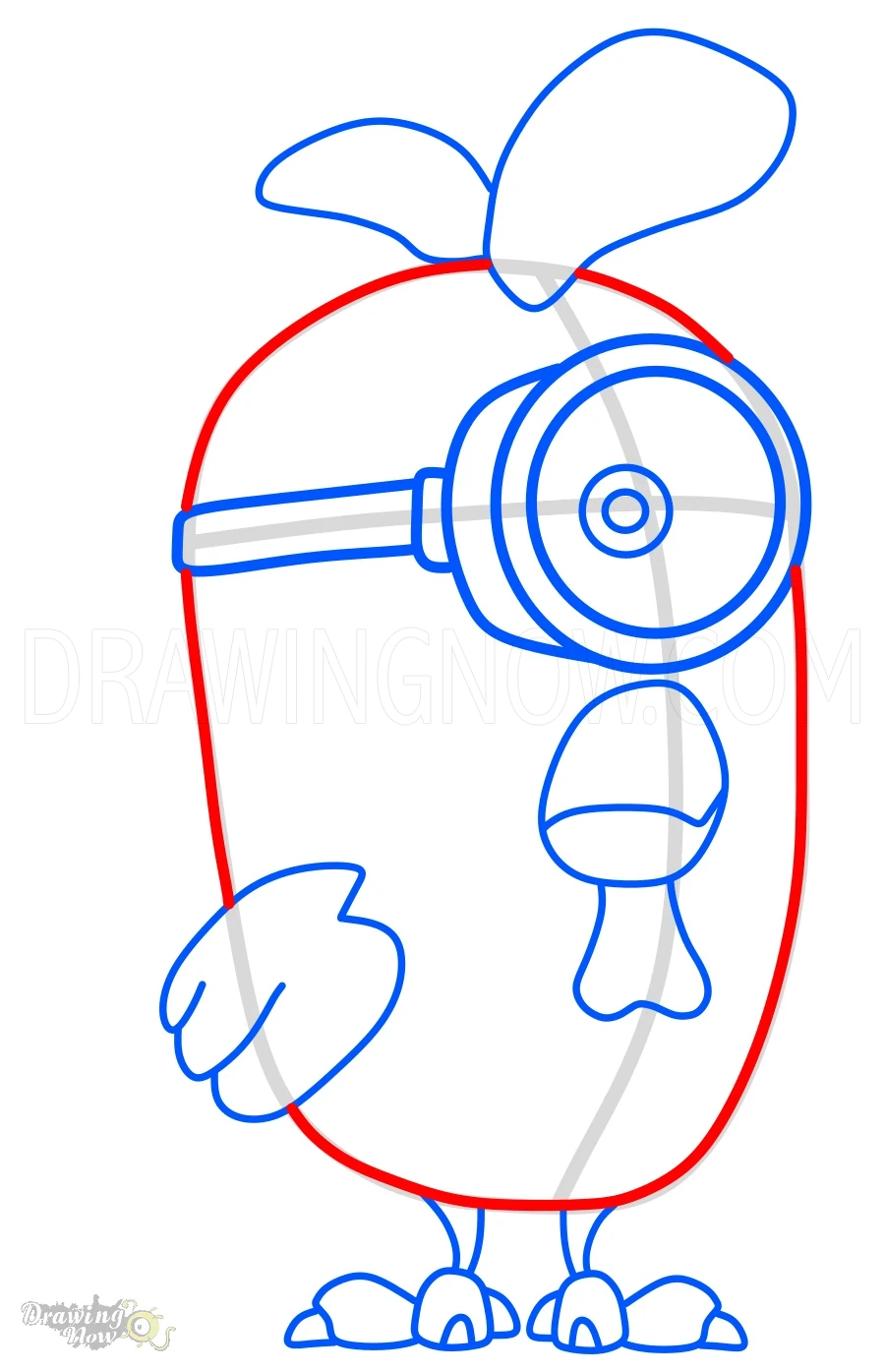 How to Draw Minions 2 Chicken Stuart Step 11