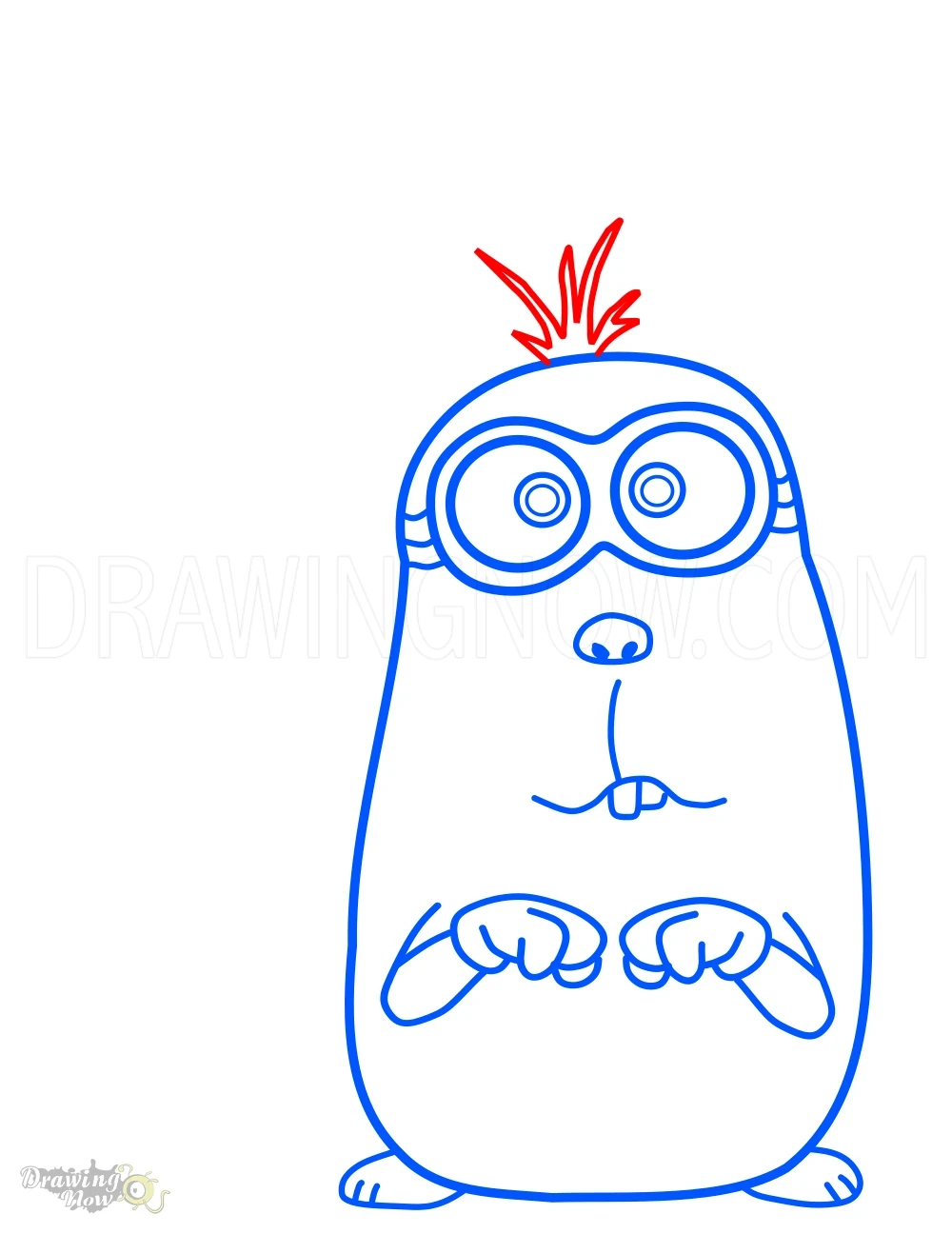 How to Draw Minions 2 Rabbit Kevin Step 10