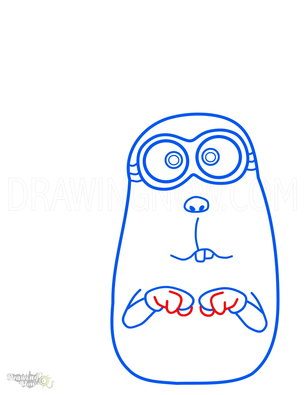 How to Draw Minions 2 Rabbit Kevin Step 8
