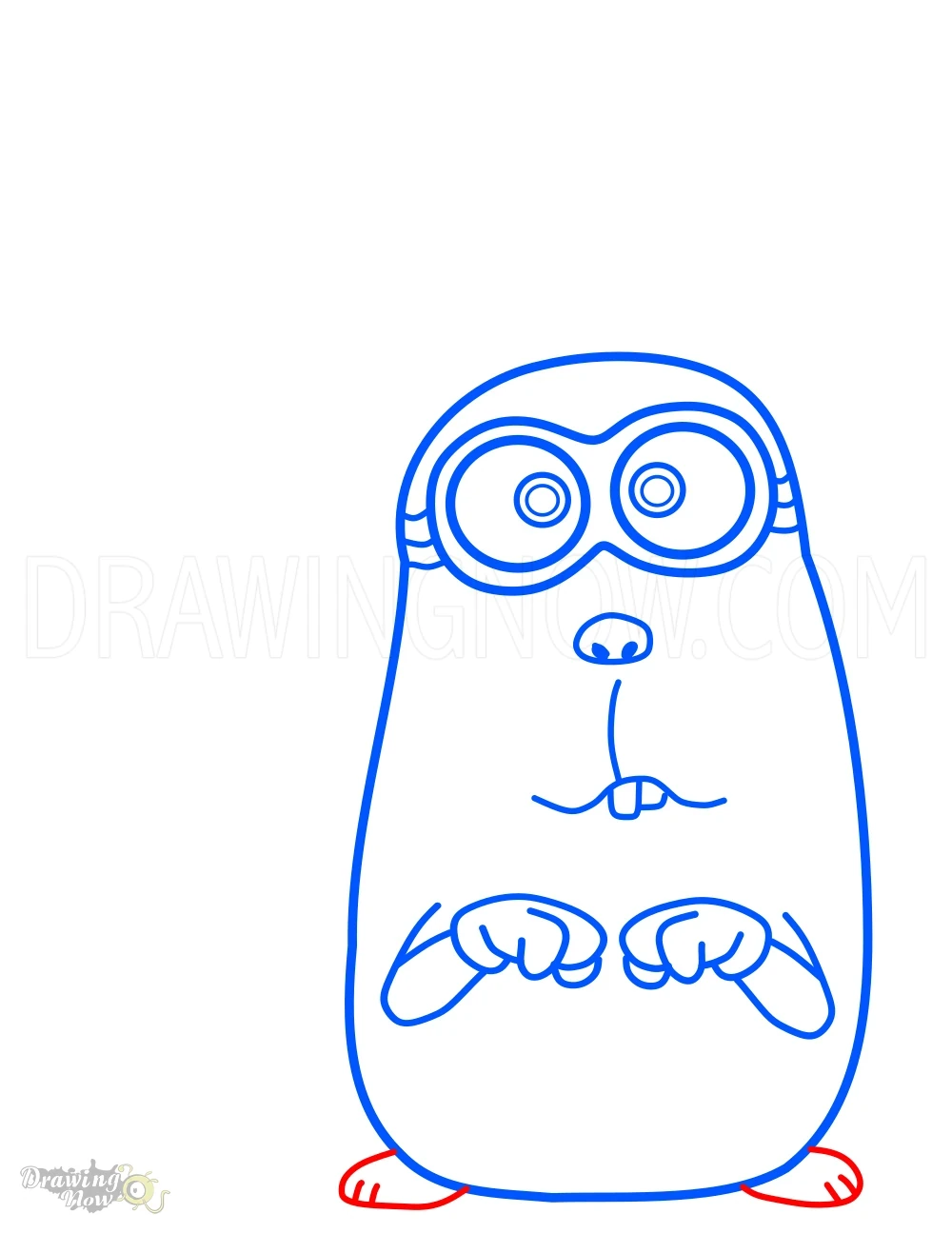 How to Draw Minions 2 Rabbit Kevin Step 9