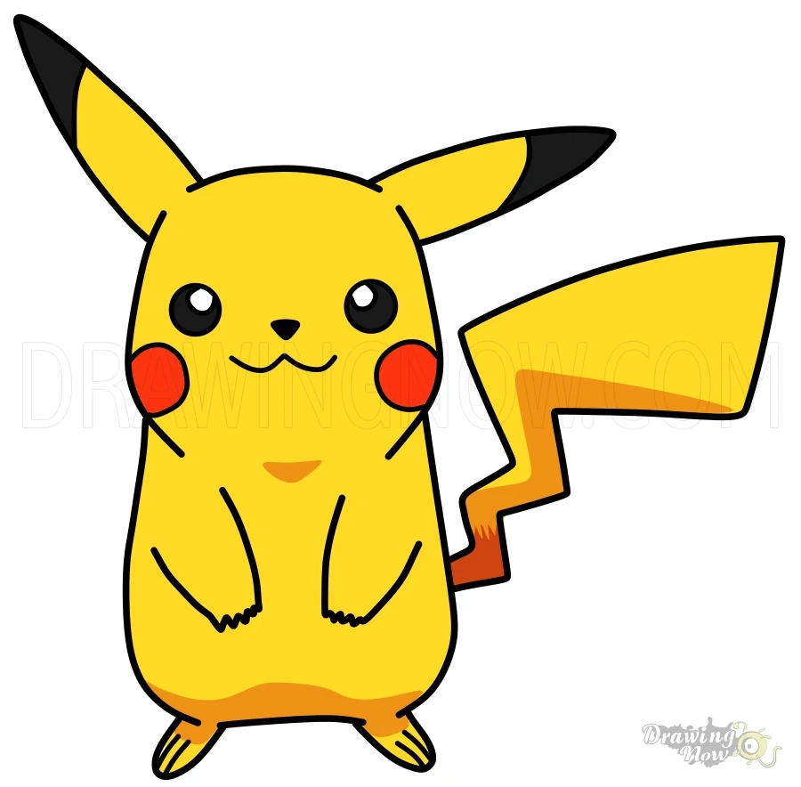 Pikachu Drawing Tutorial - How to draw a Pikachu step by step