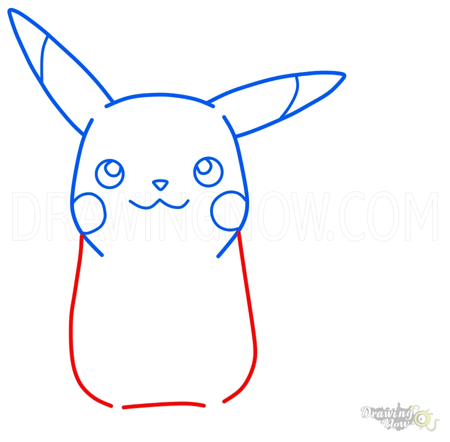 How to Draw Pikachu Body