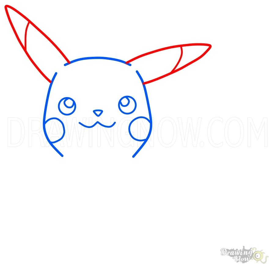 How to Draw Pikachu Ears