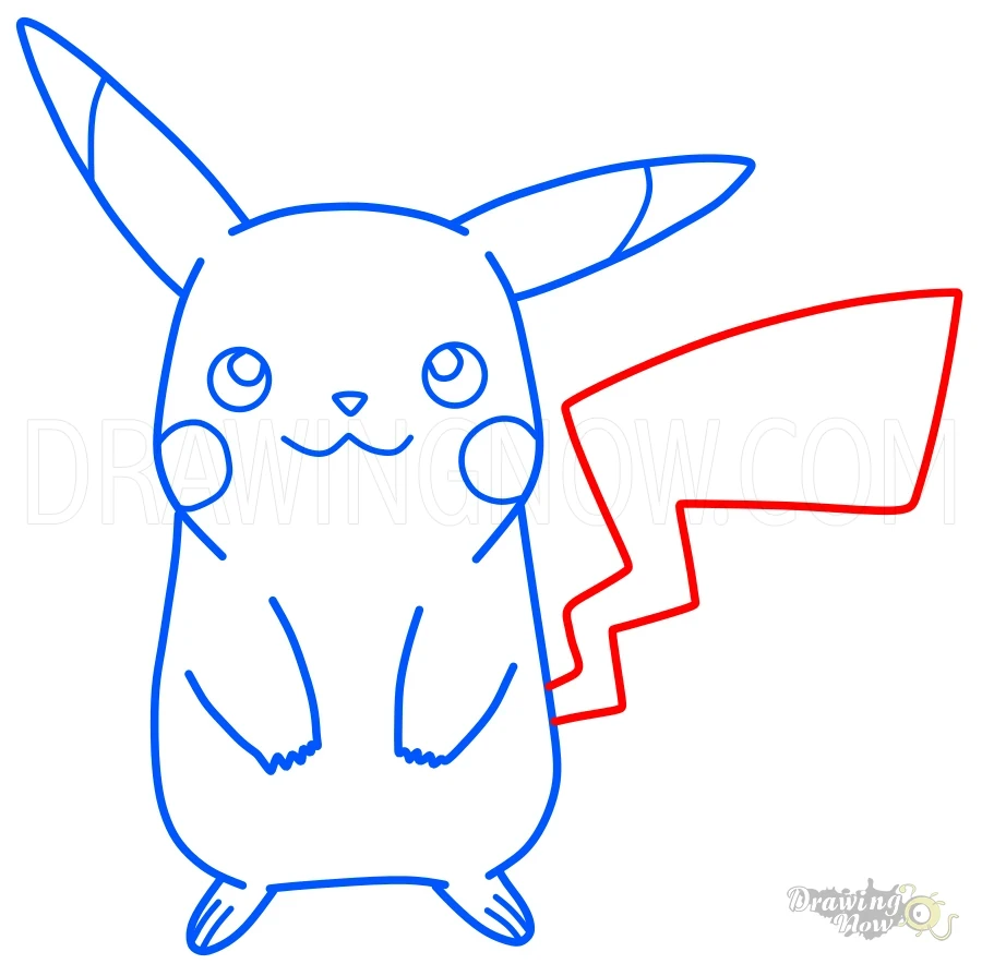 How to Draw Pikachu Tail