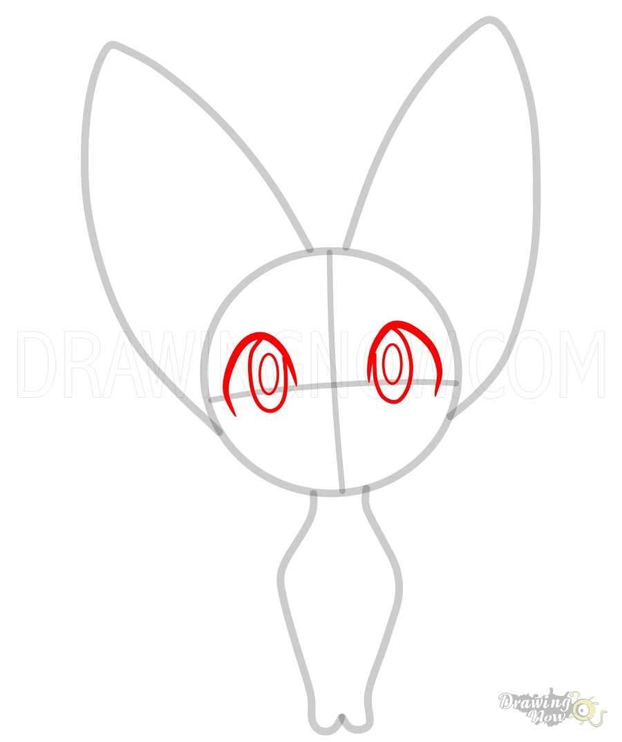 How to Draw Pokemon Fennekin Step 3