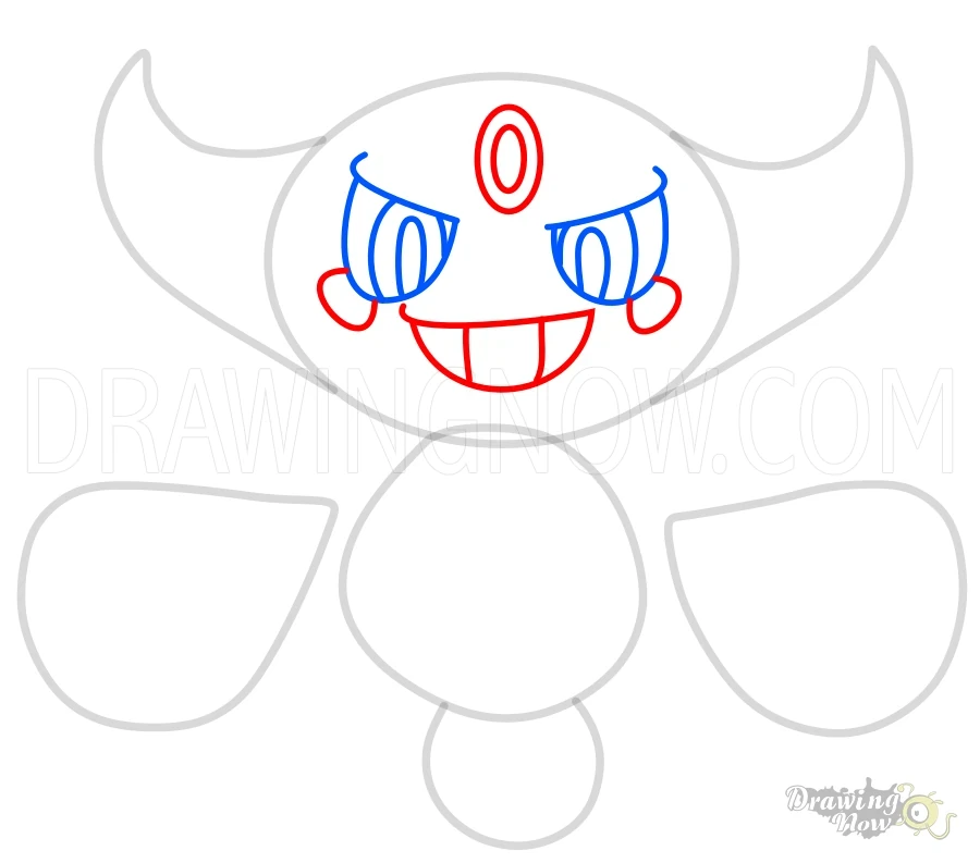 How to Draw Pokemon Hoopa Mouth