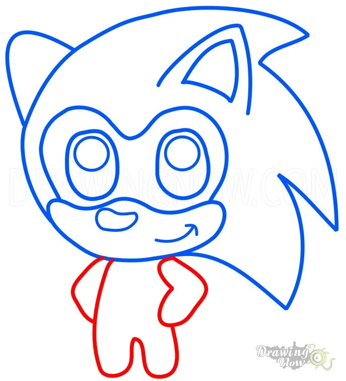 How to Draw Sonic Step 7