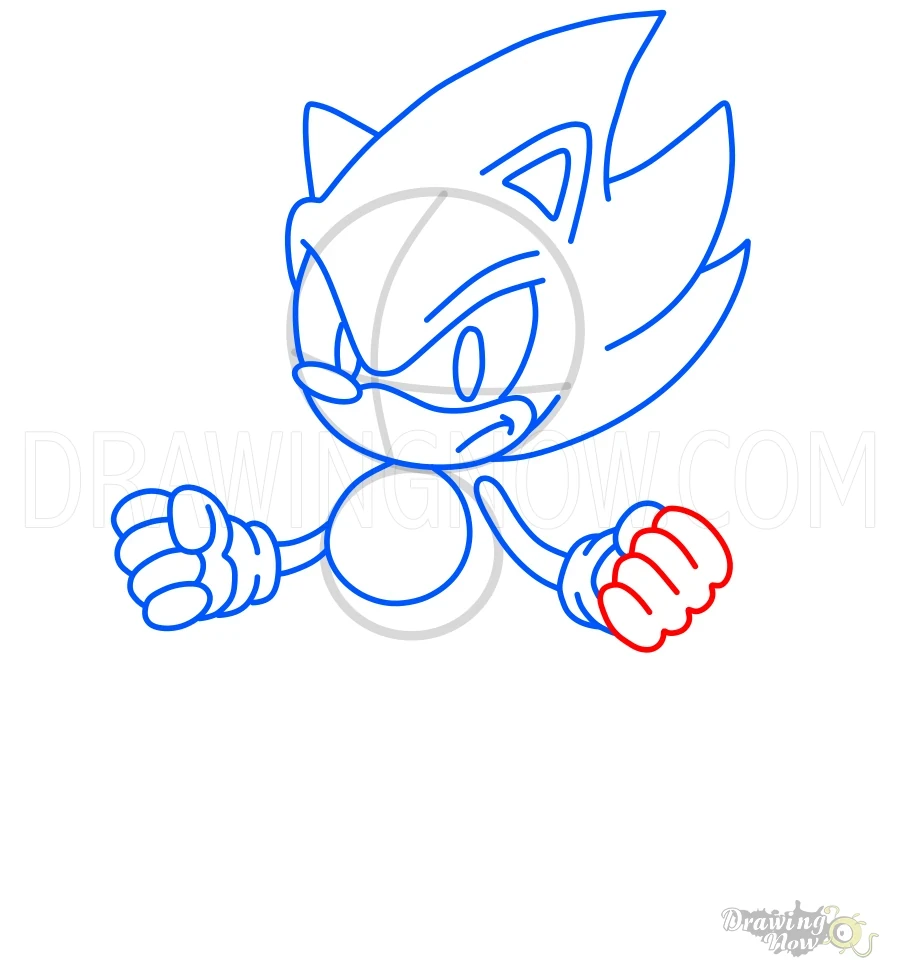 How to Draw Super Sonic Fingers Right