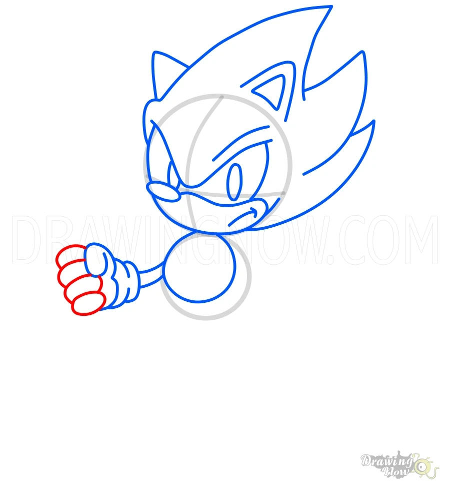 How to Draw Super Sonic Fingers
