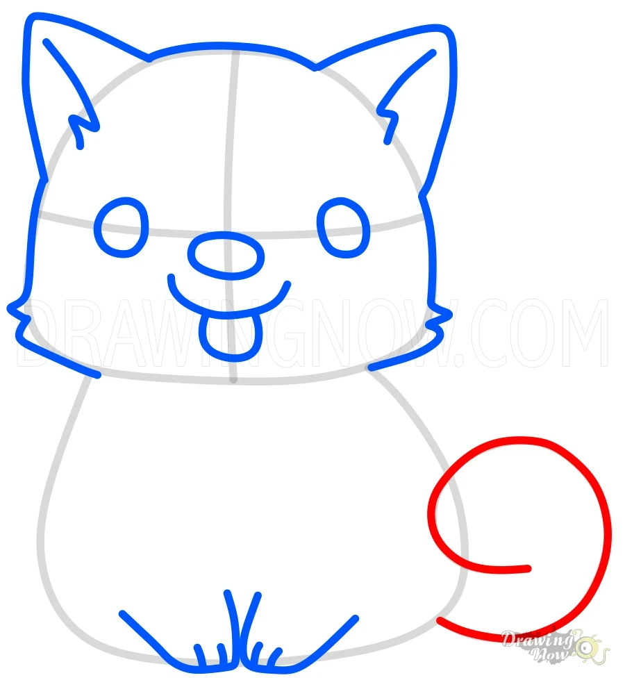 How to Draw a Cute Dog Tail