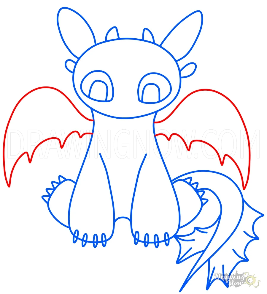 How to Draw a Dragon Wings