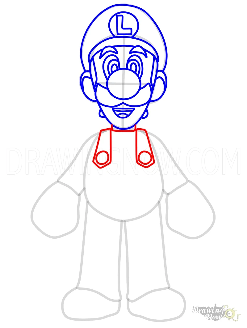 How to Draw Luigi Overall